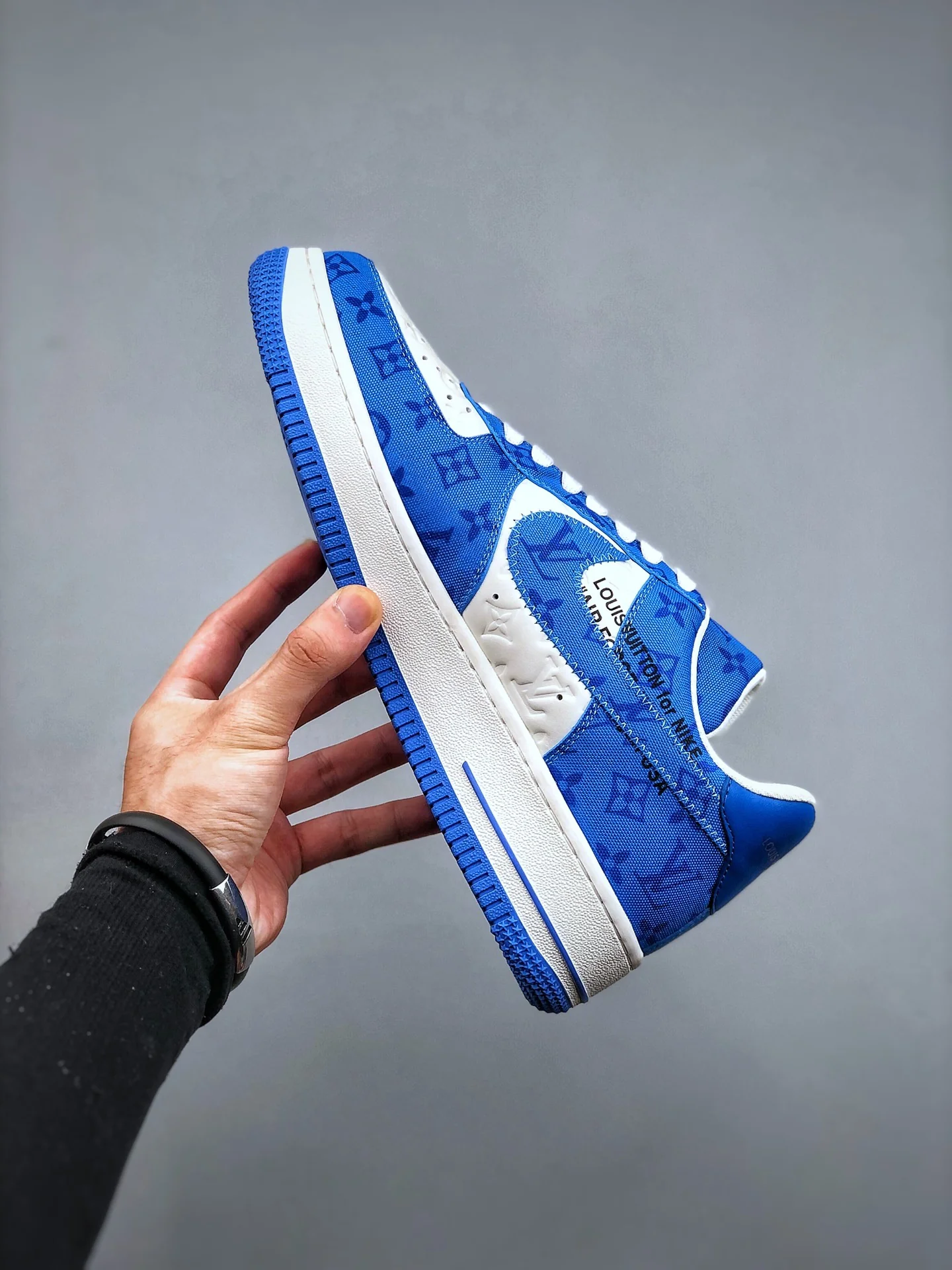 AF1 x OW by Virgil - Blue Customs - Image 3
