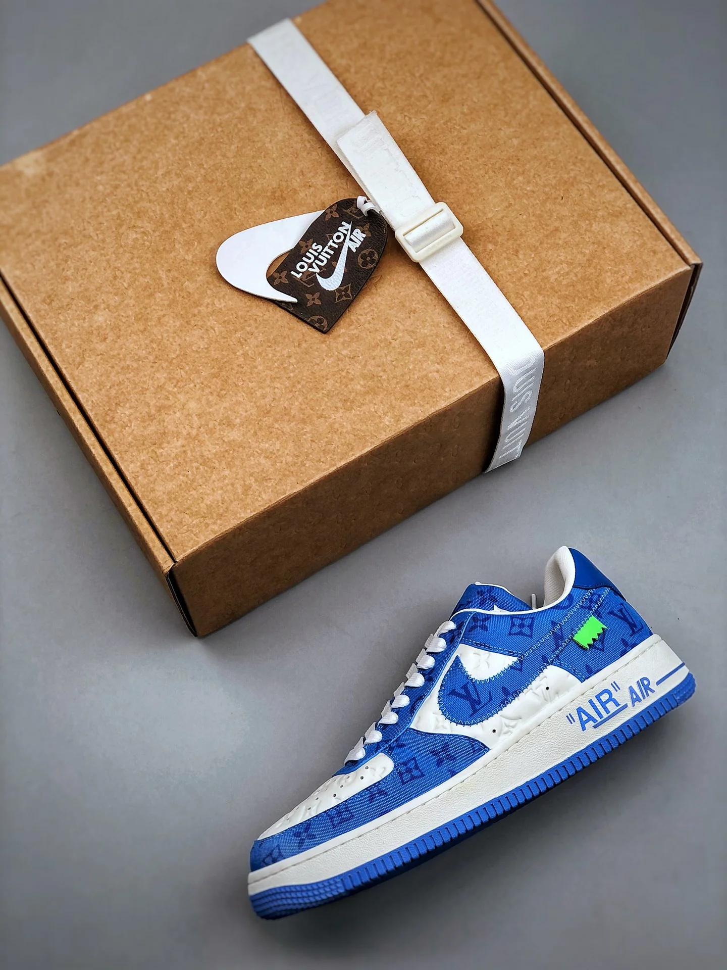 AF1 x OW by Virgil - Blue Customs - Image 4