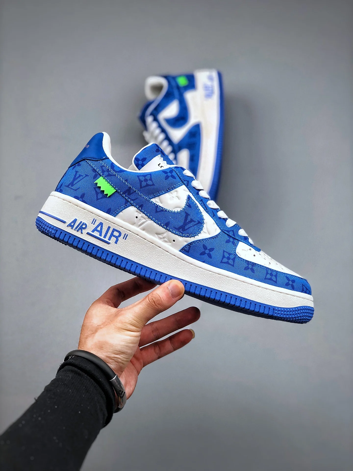 AF1 x OW by Virgil - Blue Customs - Image 5