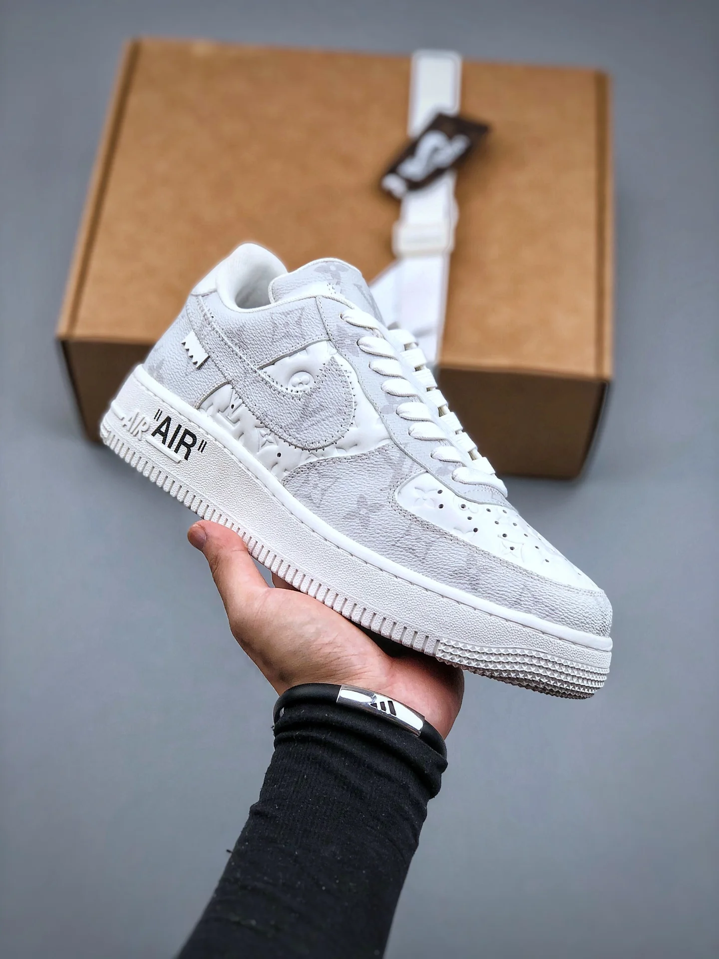 AF1 x OW by Virgil - Grey Customs - Image 2