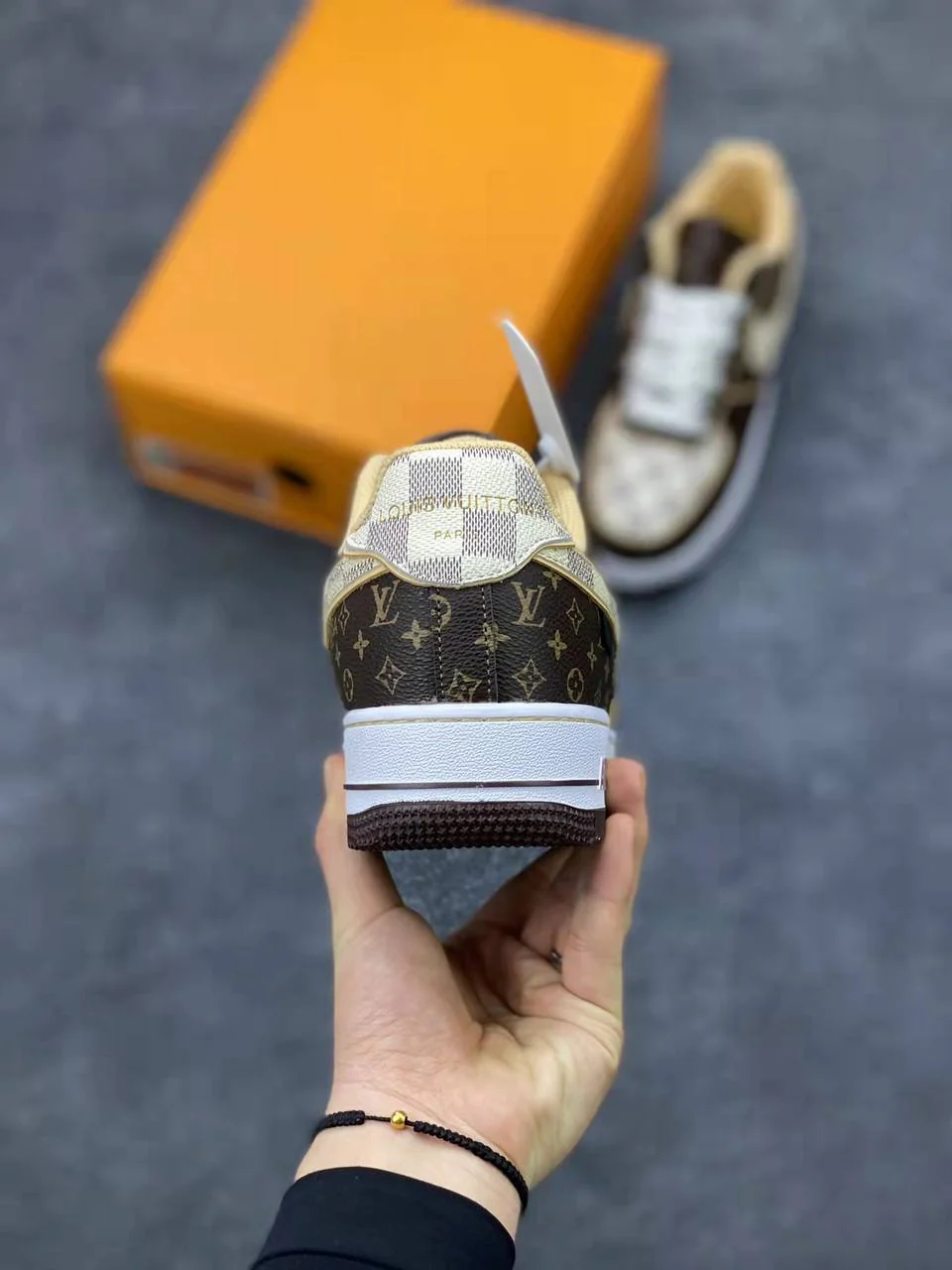 AF1 x OW by Virgil - Brown Monogram - Image 5