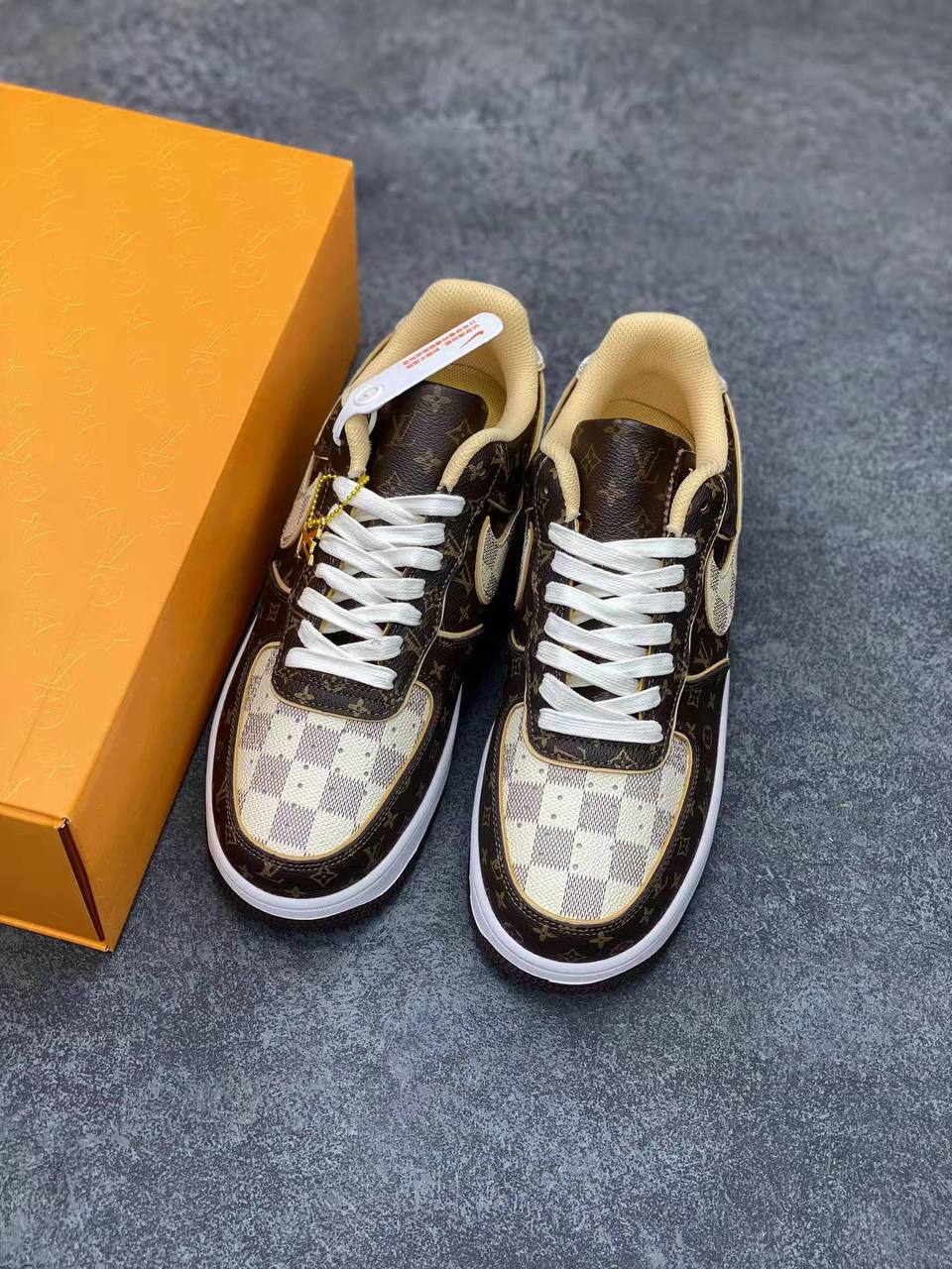 AF1 x OW by Virgil - Brown Monogram - Image 6