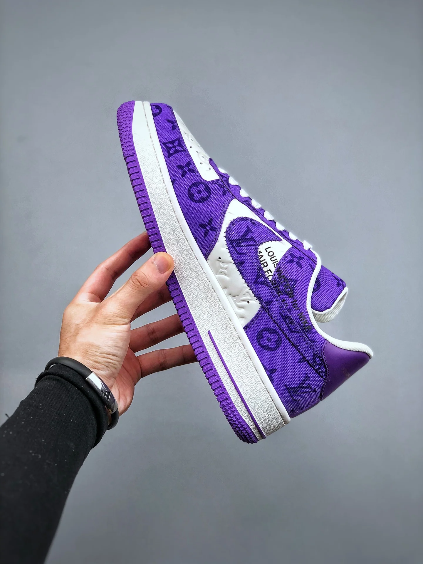 AF1 x OW by Virgil - Purple Customs - Image 3