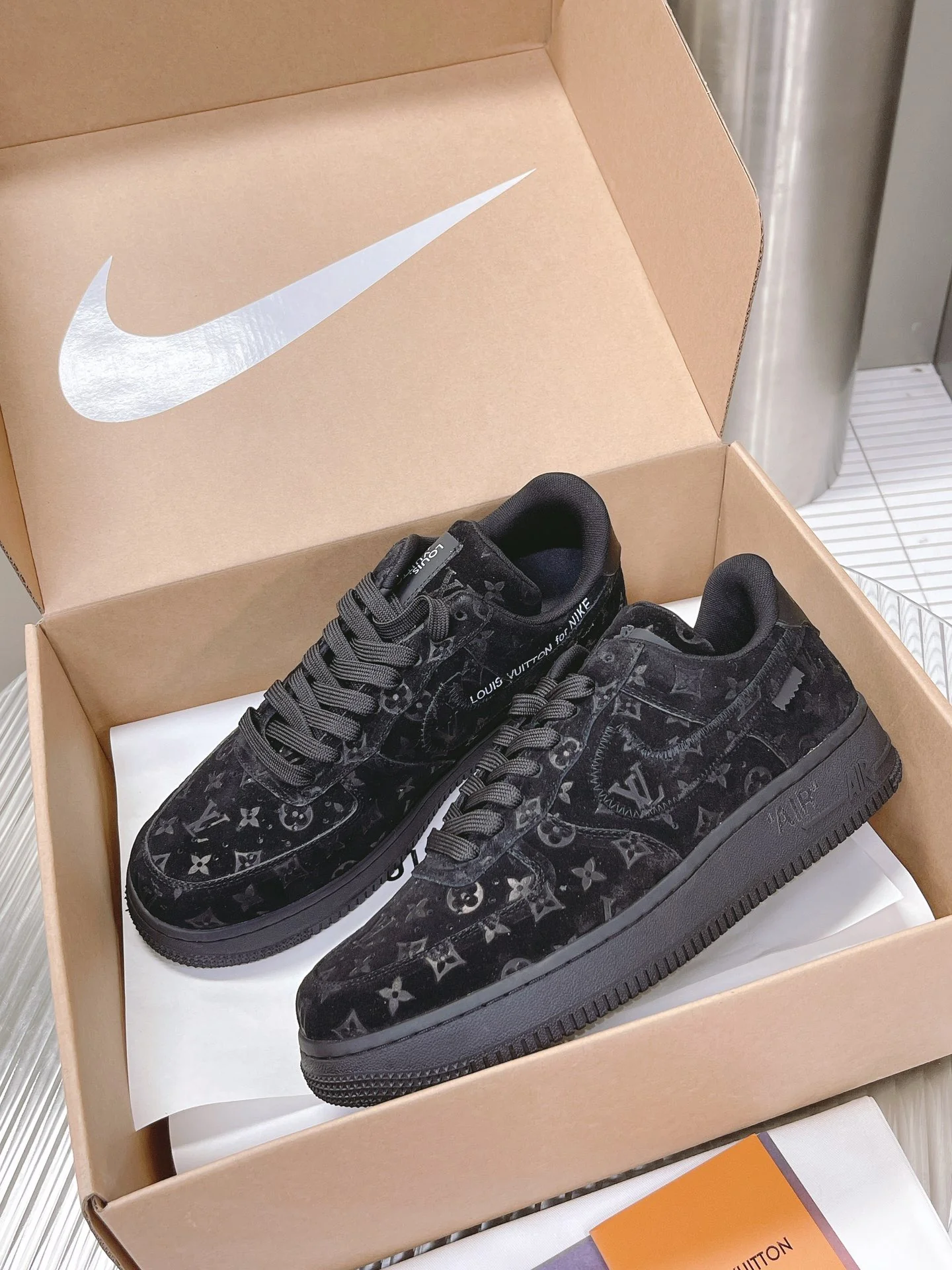AF1 x OW by Virgil - Triple Black Customs - Image 2