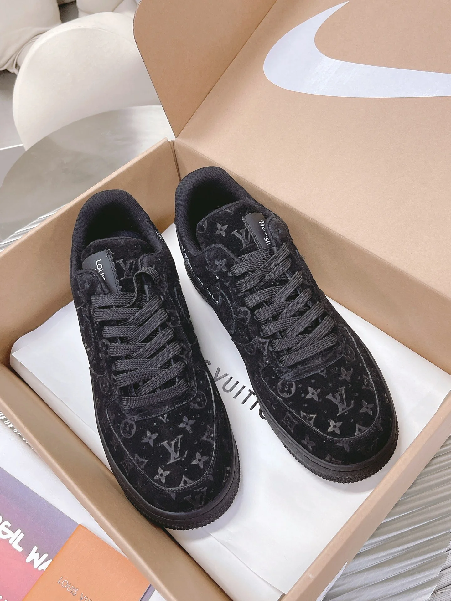 AF1 x OW by Virgil - Triple Black Customs - Image 3