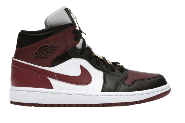 AJ1 Mid Black Dark Beetroot