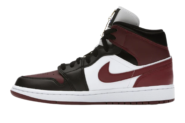 AJ1 Mid Black Dark Beetroot - Image 2
