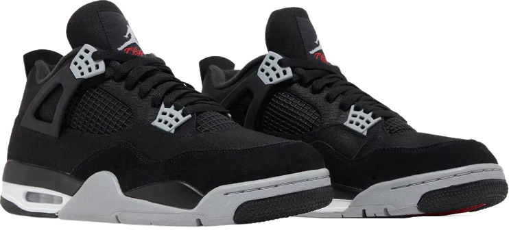 AJ4 Retro Black Canvas - Image 4