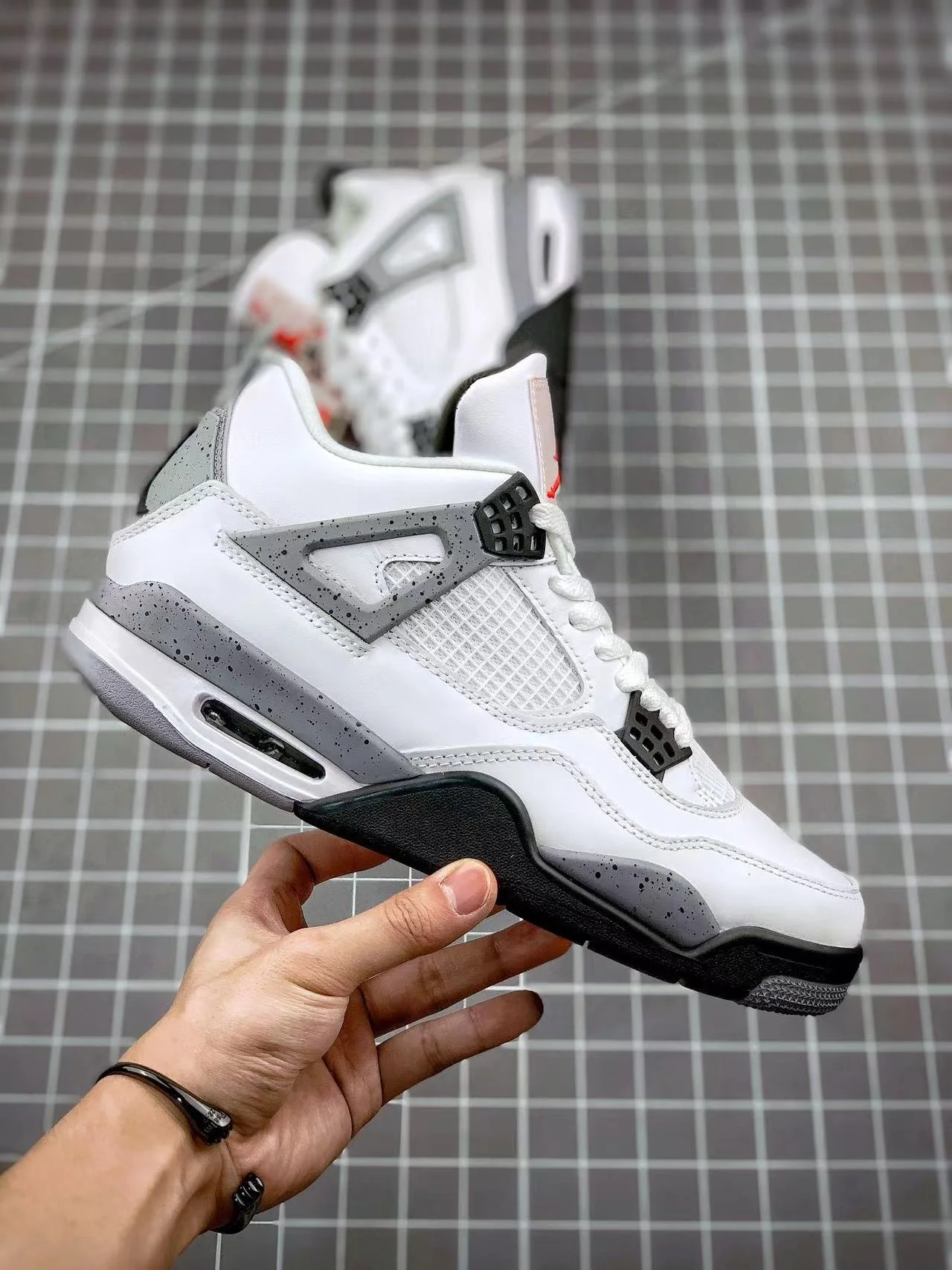 AJ4 Retro White Cement - Image 5