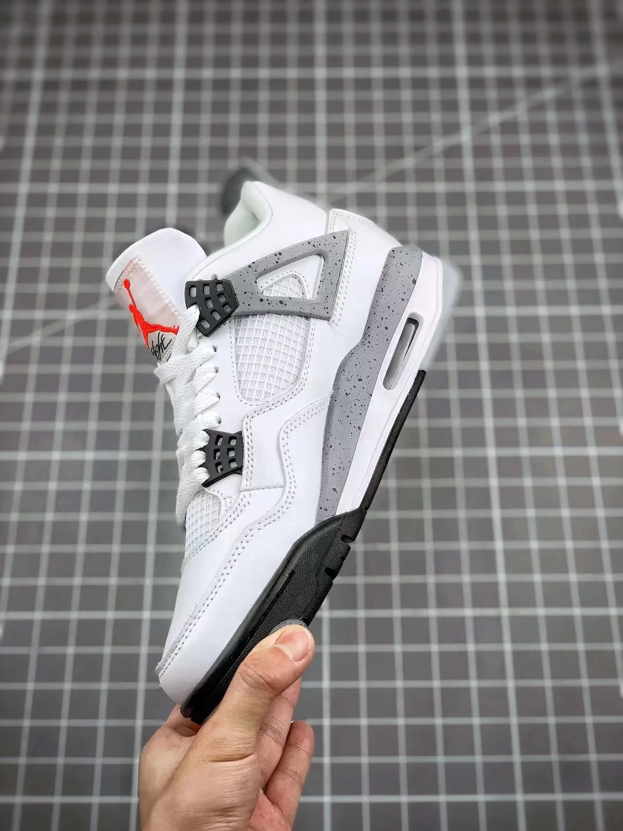 AJ4 Retro White Cement - Image 7