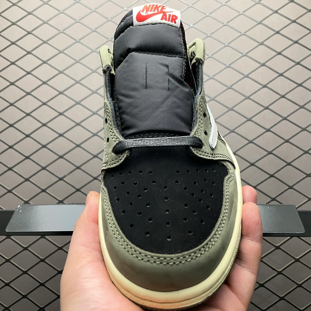 AJ1 Low Travis Scott Black Olive - Image 10