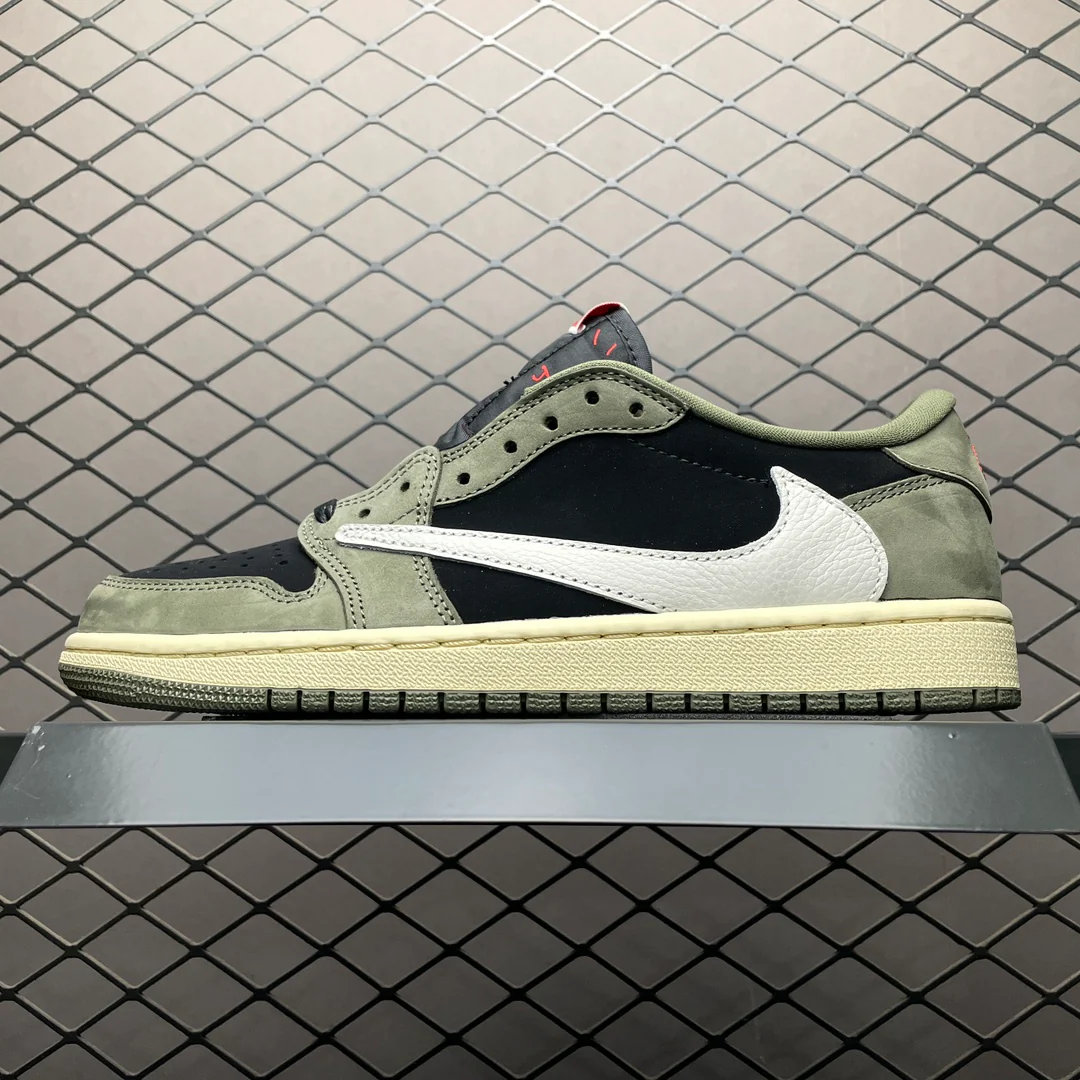 AJ1 Low Travis Scott Black Olive - Image 2