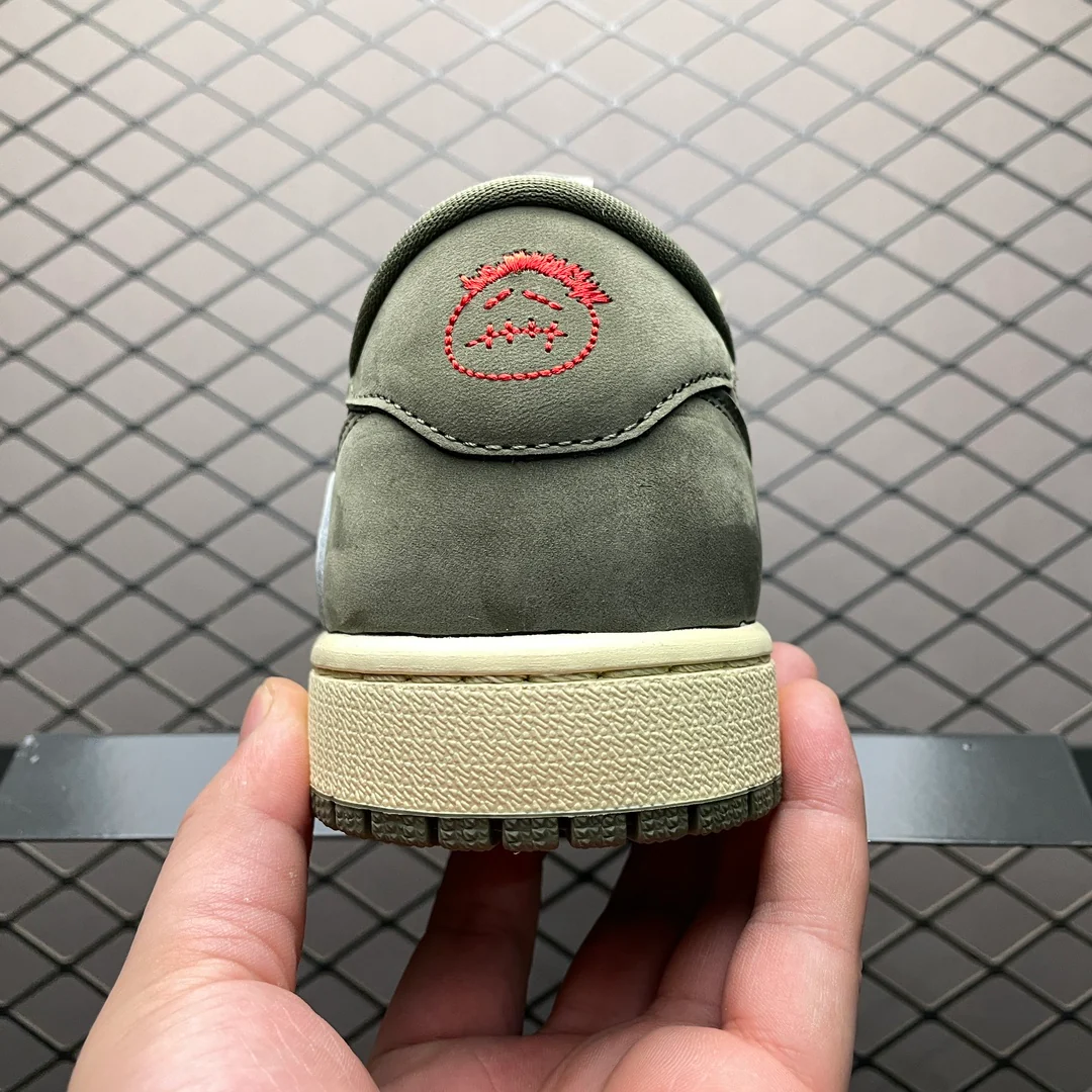 AJ1 Low Travis Scott Black Olive - Image 3