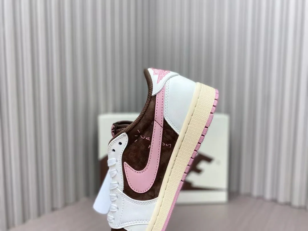 AJ1 Low Travis Scott Dark Pony | Pink Oxford - Image 7
