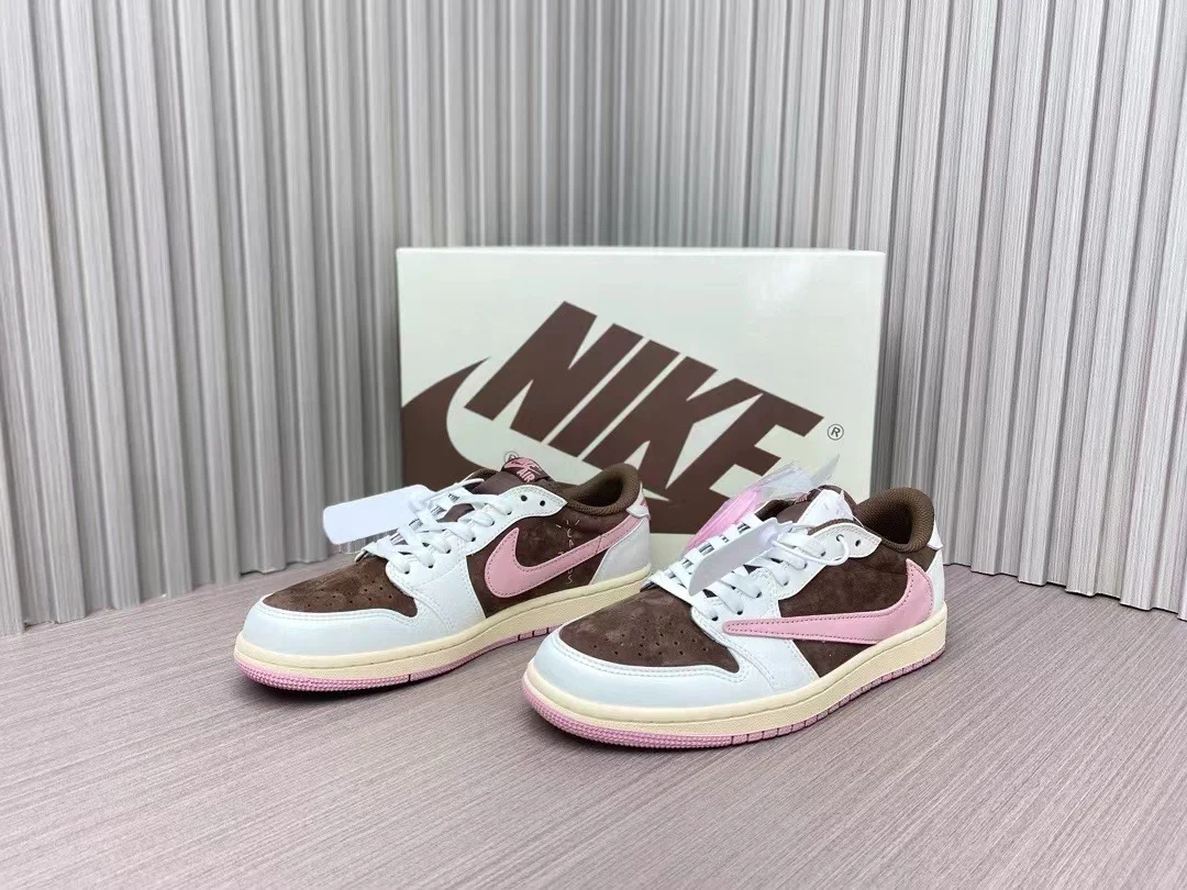 AJ1 Low Travis Scott Dark Pony | Pink Oxford - Image 8