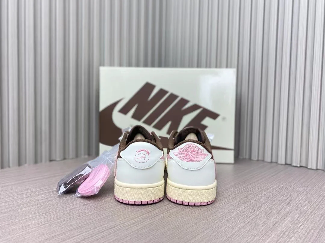 AJ1 Low Travis Scott Dark Pony | Pink Oxford - Image 9
