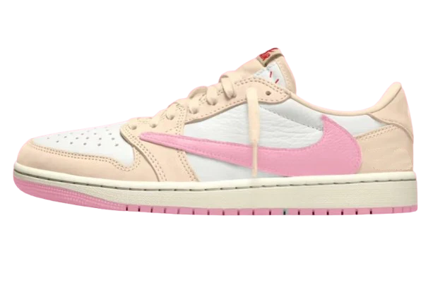 AJ1 Low Travis Scott Shy Pink