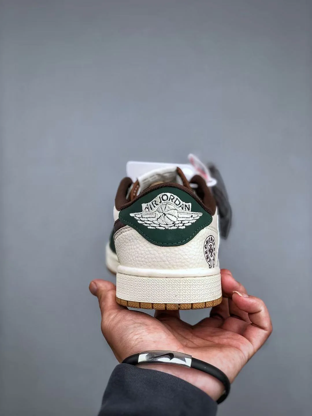 AJ1 Low Travis Scott x Chrome Hearts Customs - Image 5