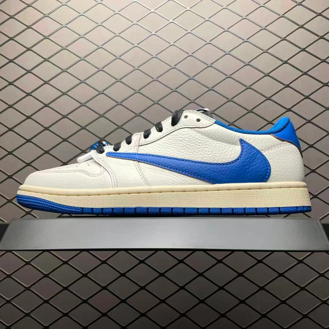AJ1 Low Travis Scott x Fragment Military Blue - Image 2