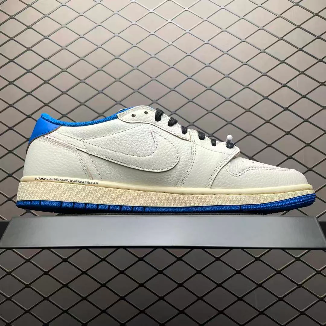 AJ1 Low Travis Scott x Fragment Military Blue - Image 3