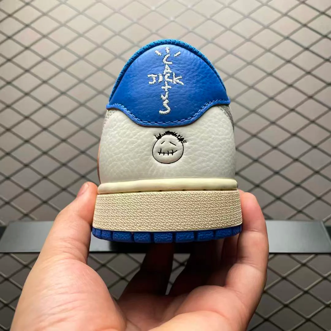 AJ1 Low Travis Scott x Fragment Military Blue - Image 4