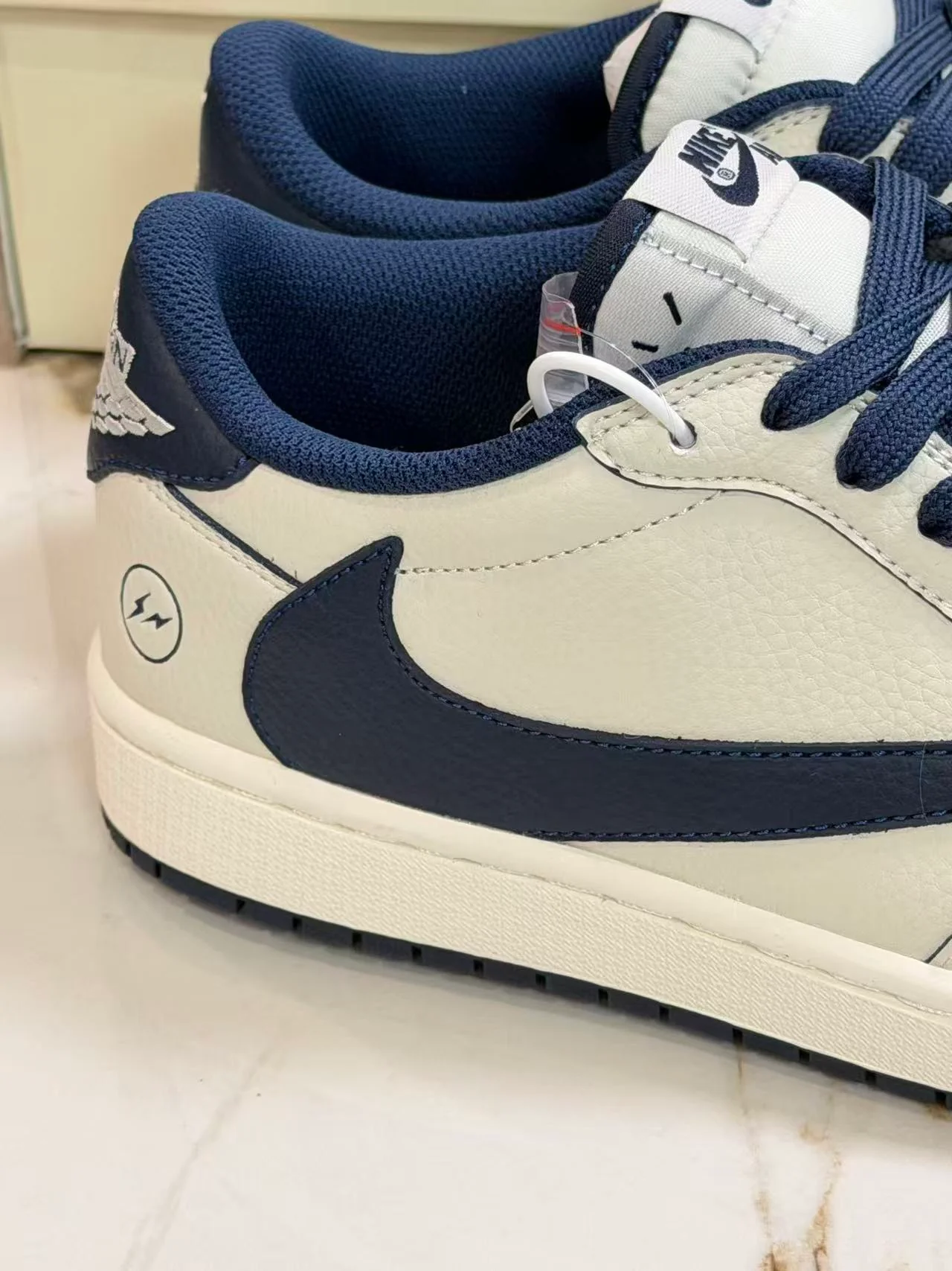 AJ1 Low Travis Scott x Fragment Navy Customs - Image 4