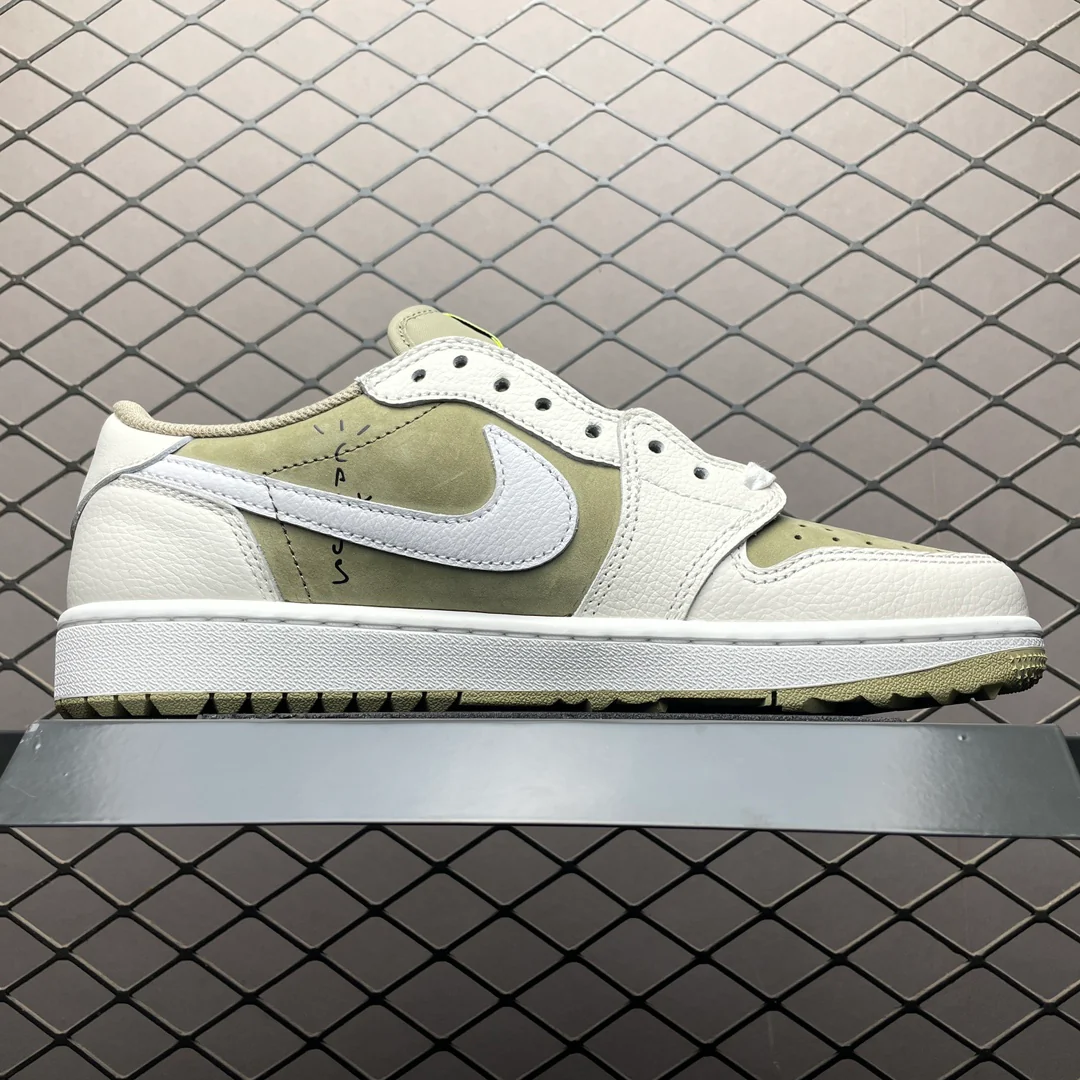 AJ1 Low Travis Scott Golf Neutral Olive - Image 4