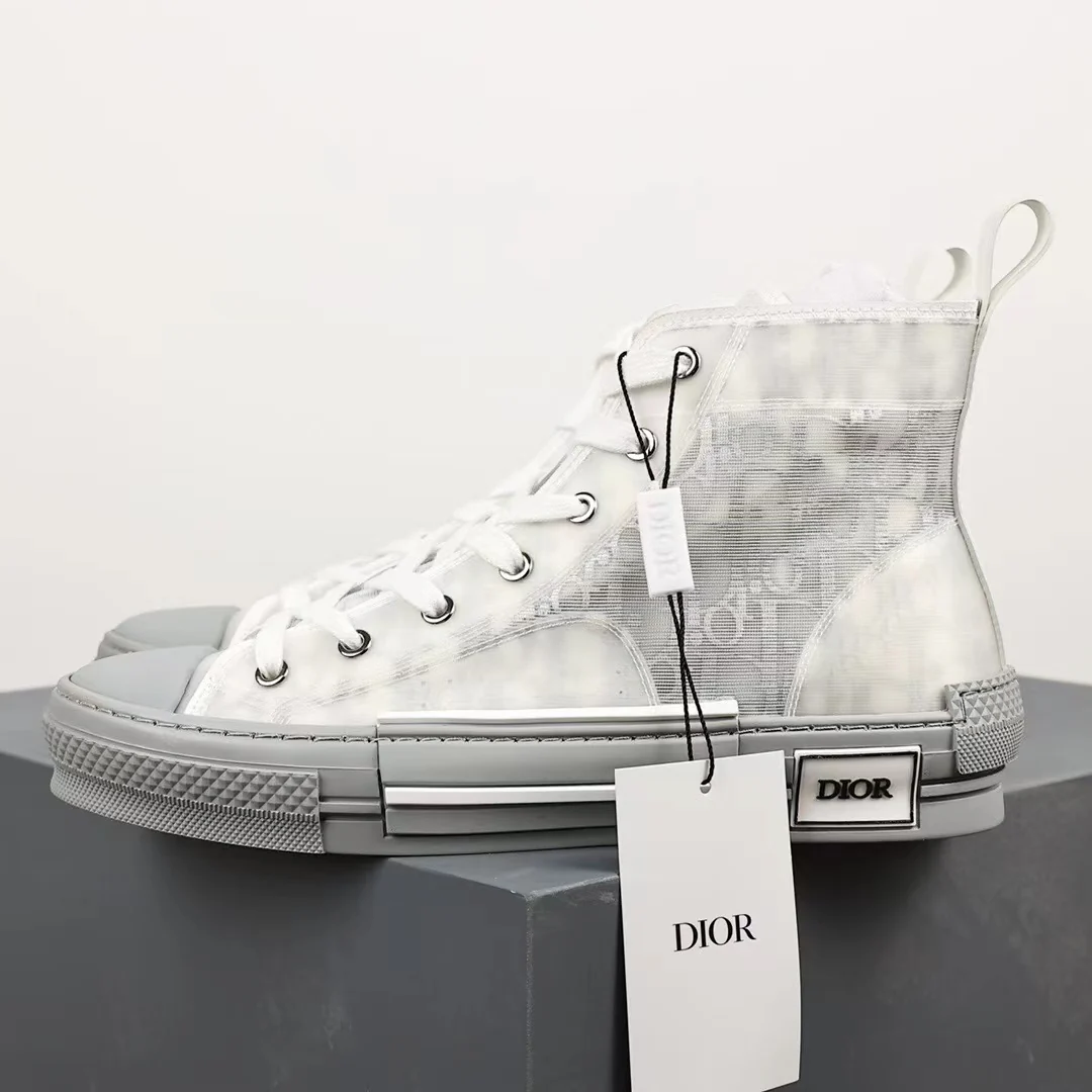B23 High Top Logo Oblique Grey Monogram - Image 2