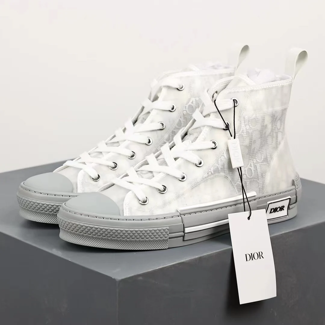 B23 High Top Logo Oblique Grey Monogram - Image 3