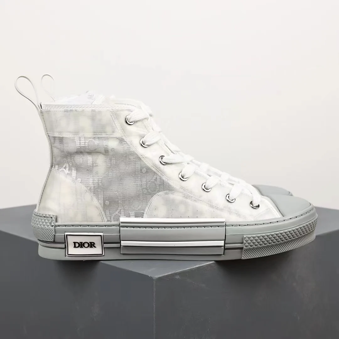 B23 High Top Logo Oblique Grey Monogram - Image 4
