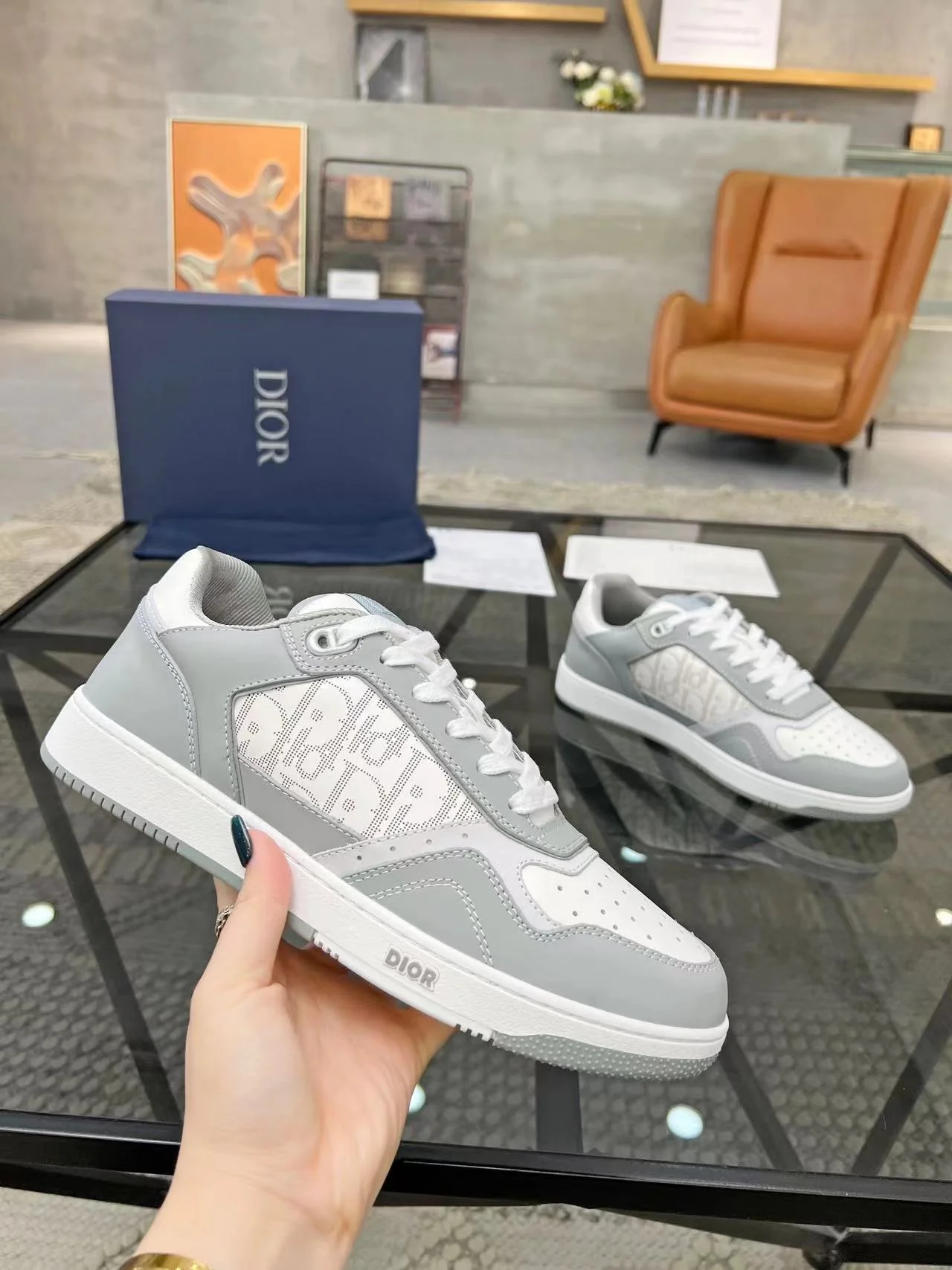 B27 Low-Top Grey White - Image 5