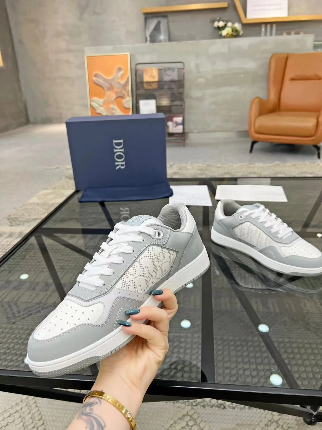 B27 Low-Top Grey White - Image 6