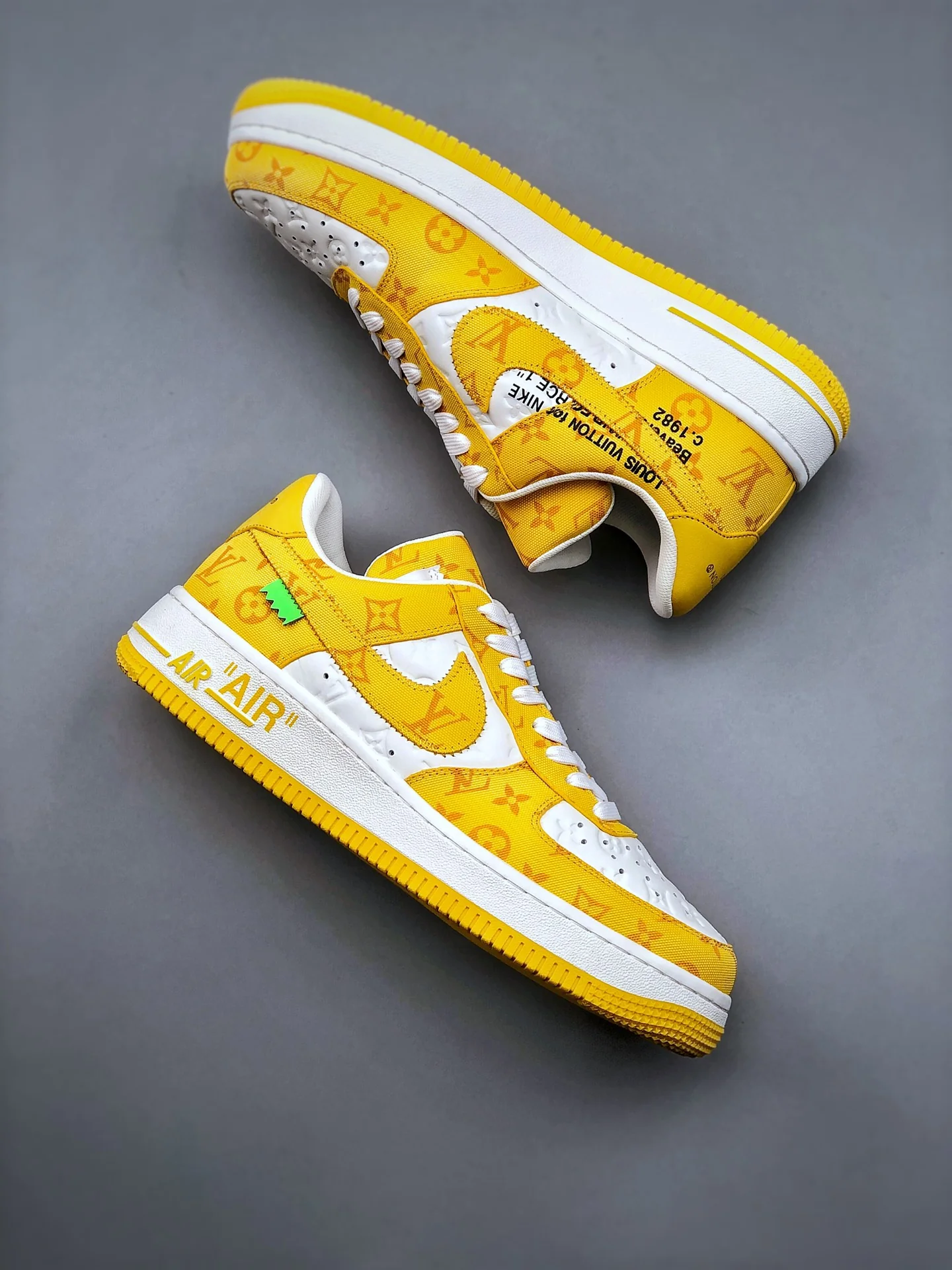 AF1 x OW by Virgil - Yellow Customs - Image 10