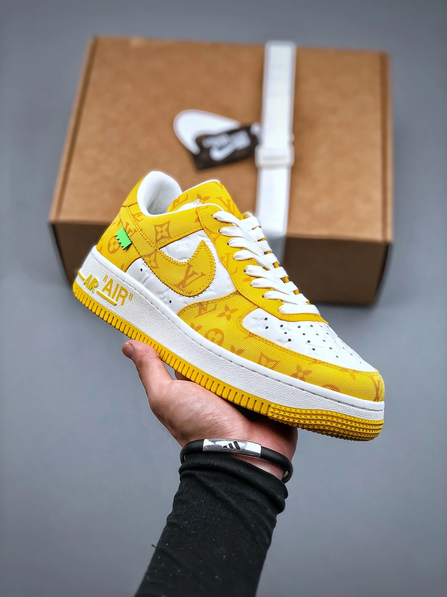 AF1 x OW by Virgil - Yellow Customs - Image 2