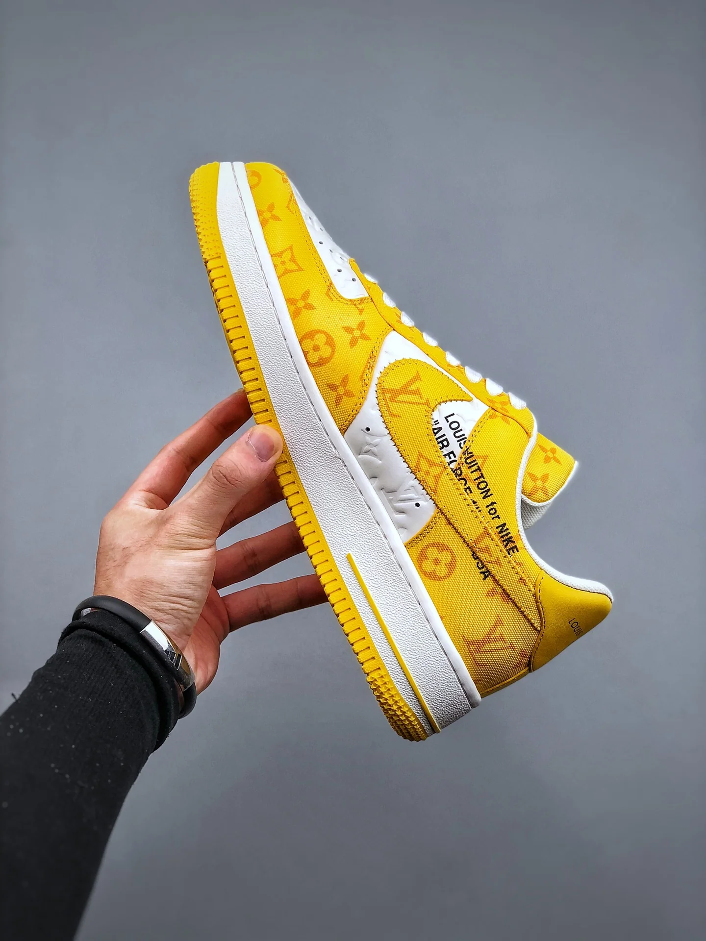 AF1 x OW by Virgil - Yellow Customs - Image 4
