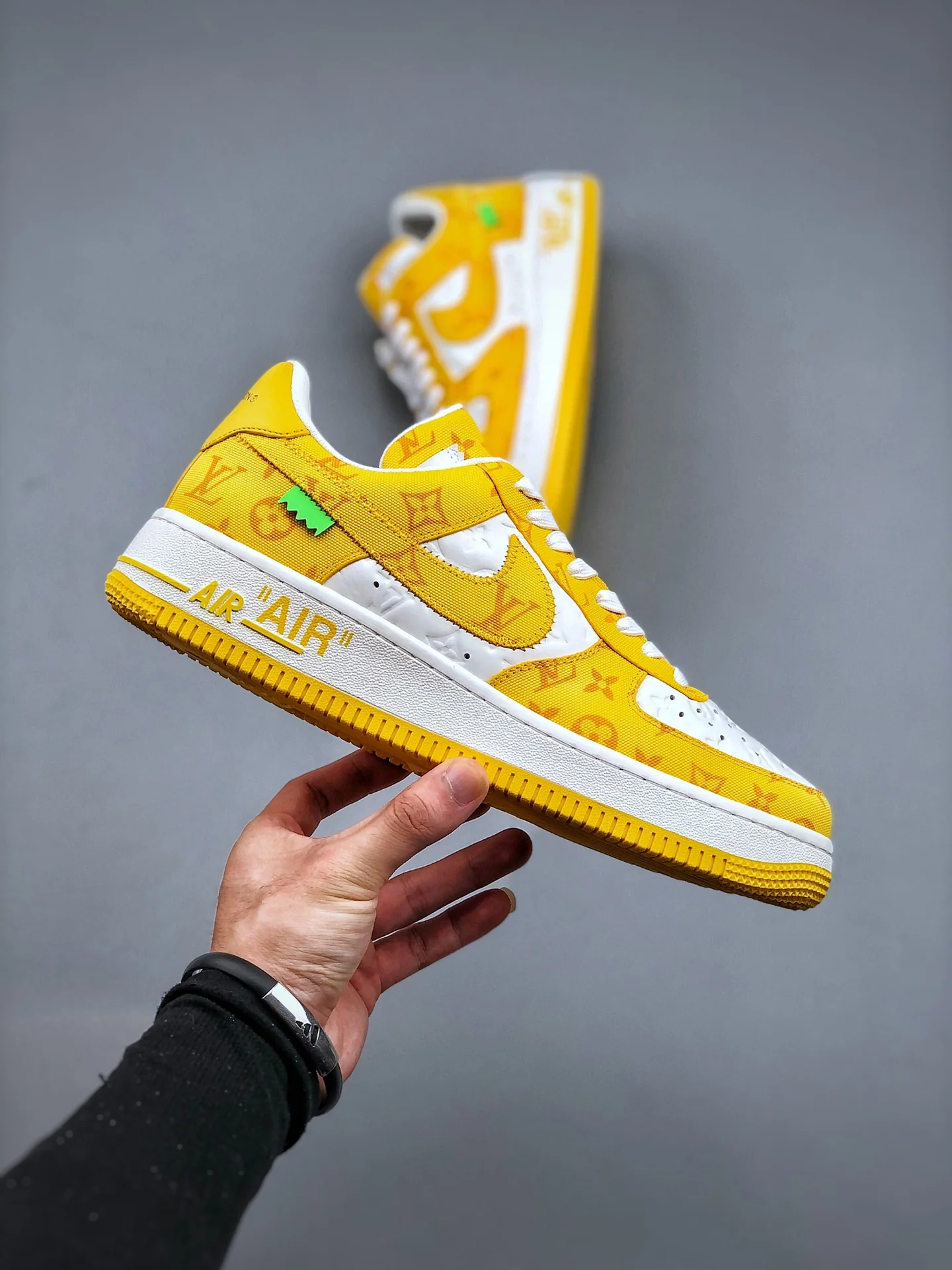 AF1 x OW by Virgil - Yellow Customs - Image 6