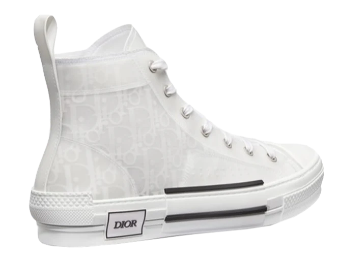 B23 High Top Logo Oblique White Monogram - Image 2