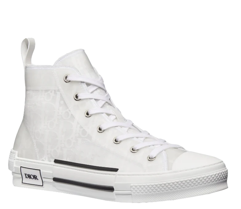 B23 High Top Logo Oblique White Monogram - Image 3