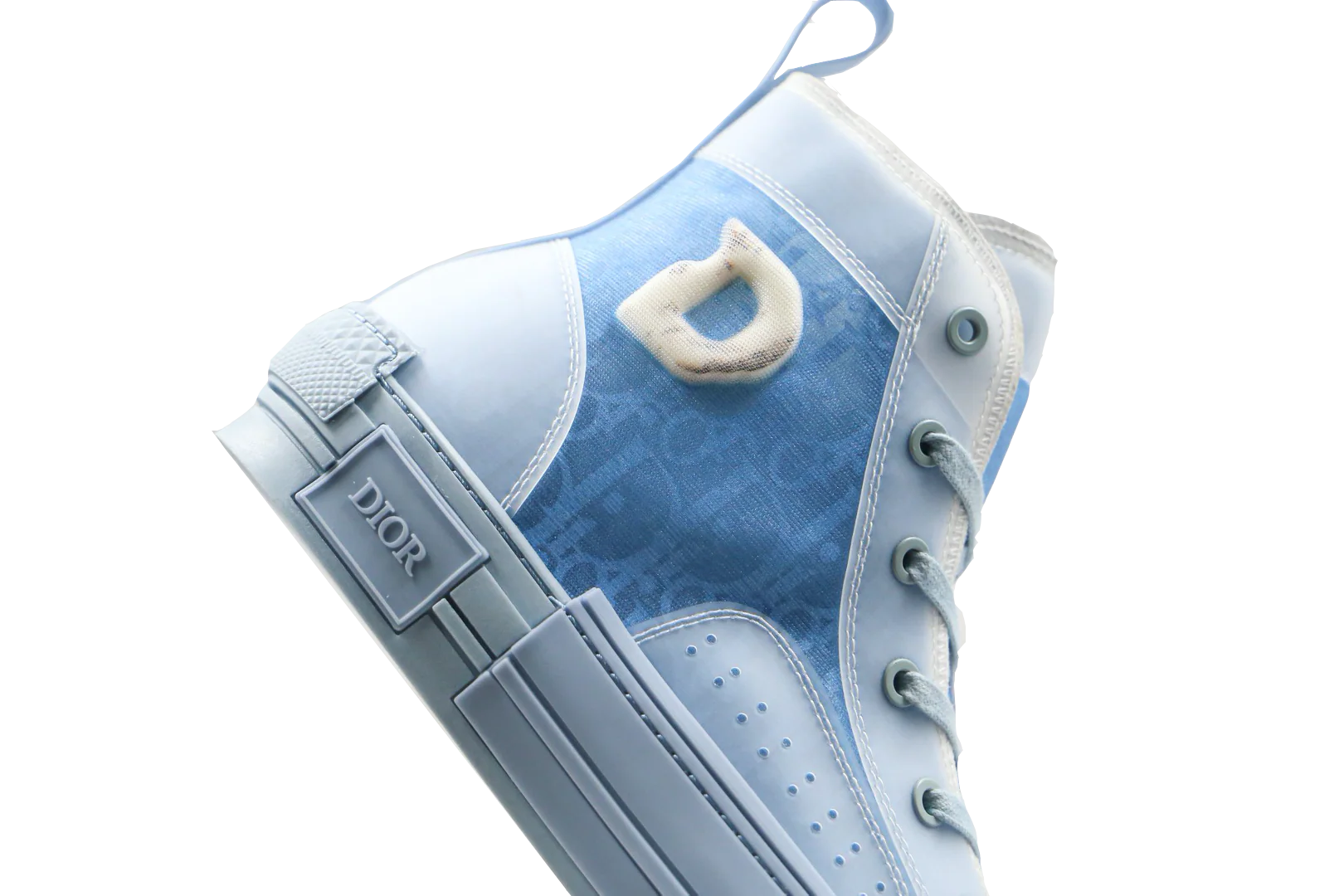 B23 High Top Logo Oblique Light Blue Monogram - Image 3
