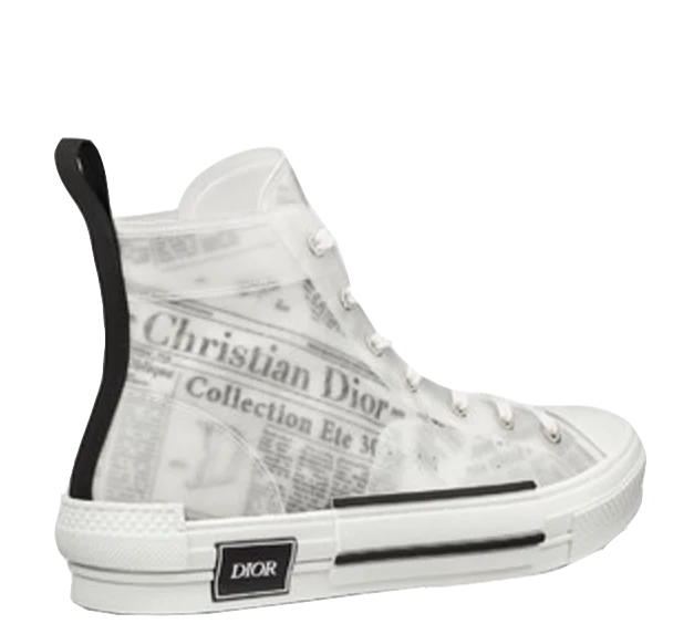 B23 High Top Logo Oblique Newspaper Monogram - Image 2