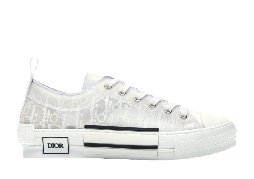 B23 Low Logo Oblique White Monogram