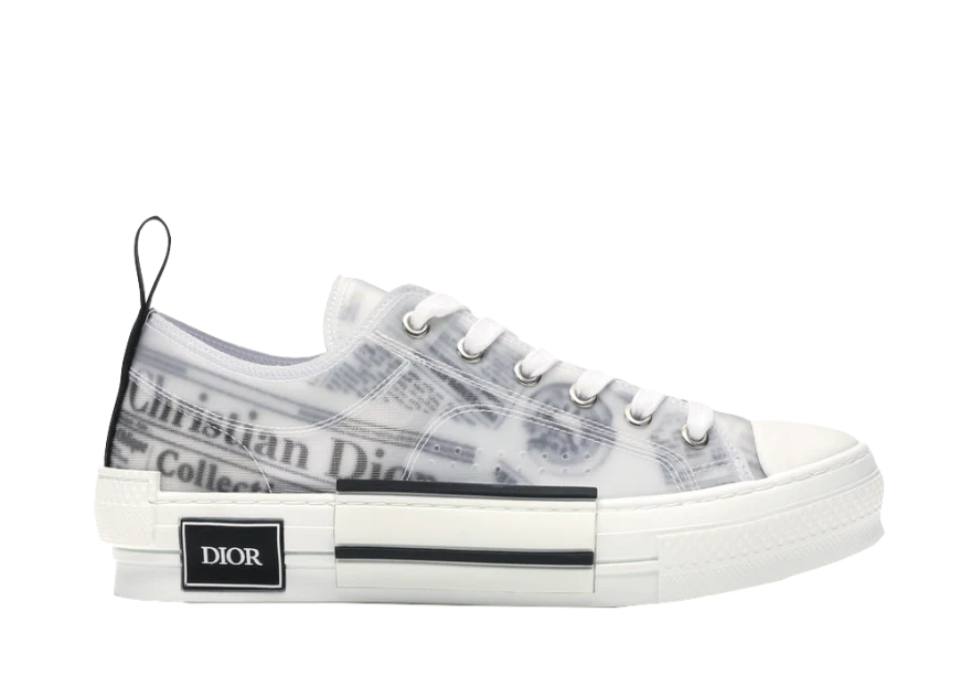 B23 Low Top Logo Oblique Newspaper Monogram