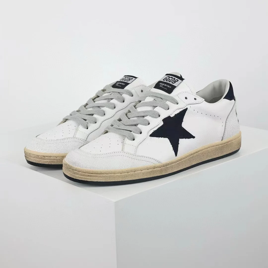 Golden Goose Ball-Star Black Star Black Heel Tab White - Image 3