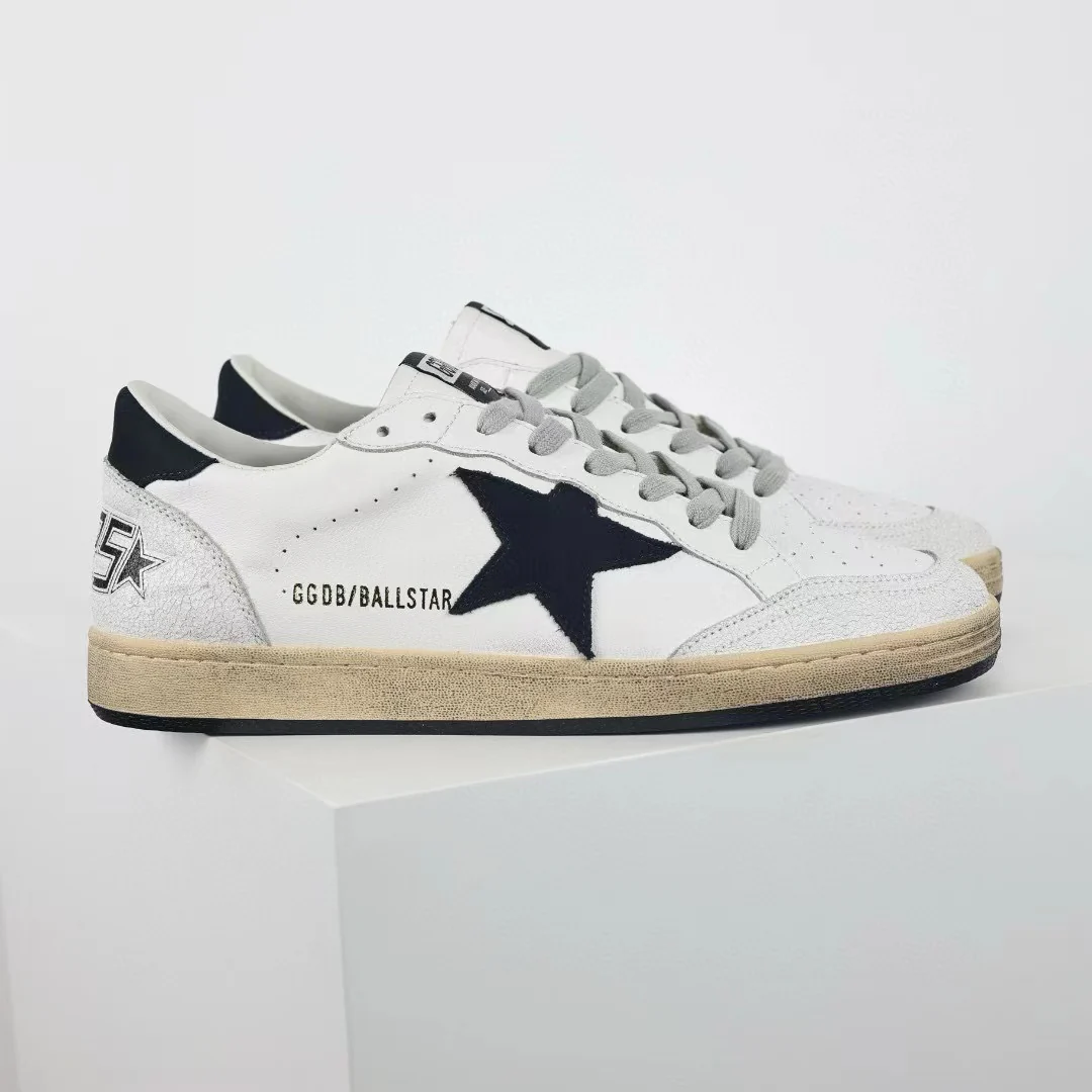 Golden Goose Ball-Star Black Star Black Heel Tab White - Image 4