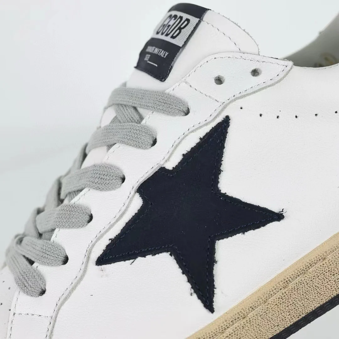 Golden Goose Ball-Star Black Star Black Heel Tab White - Image 7