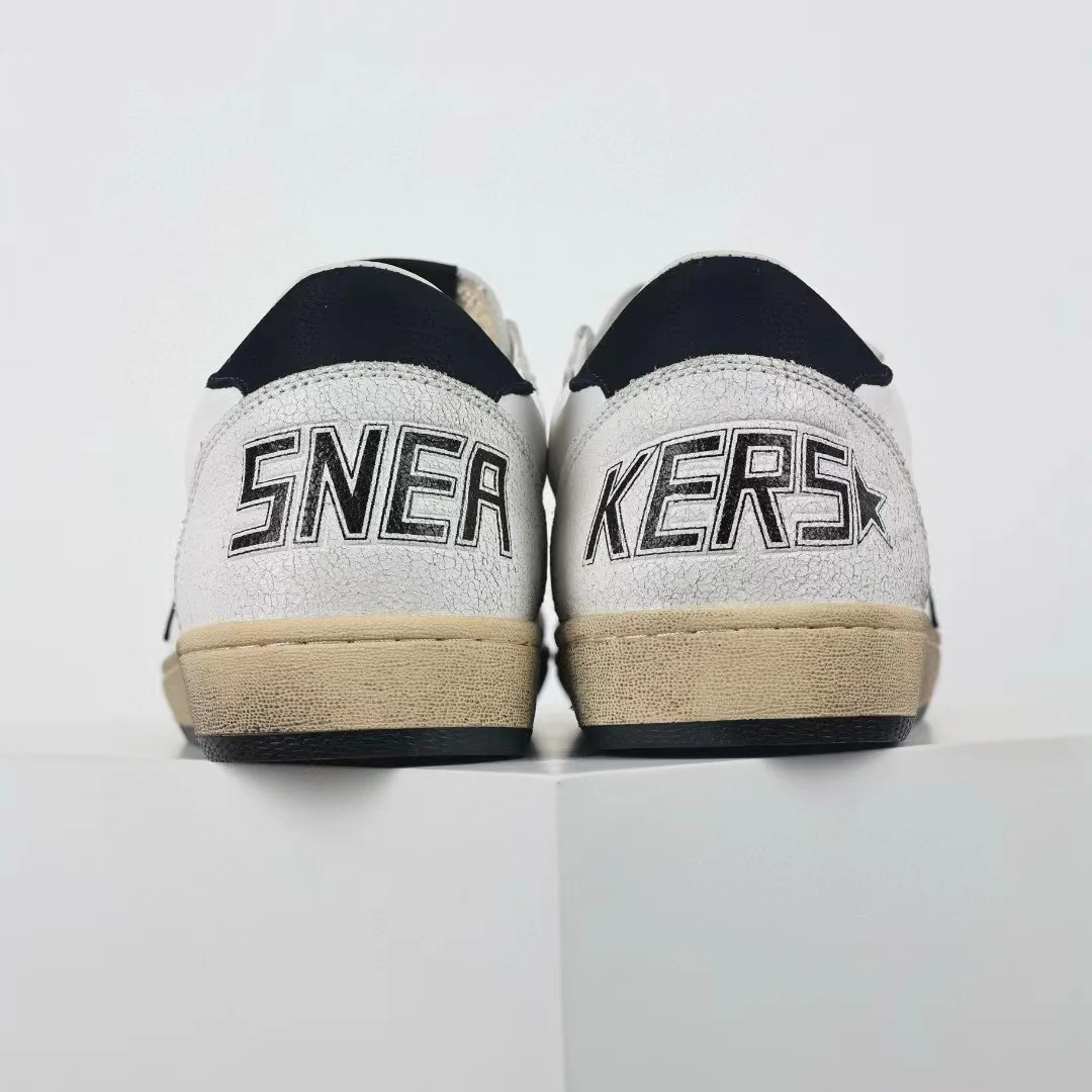Golden Goose Ball-Star Black Star Black Heel Tab White - Image 9