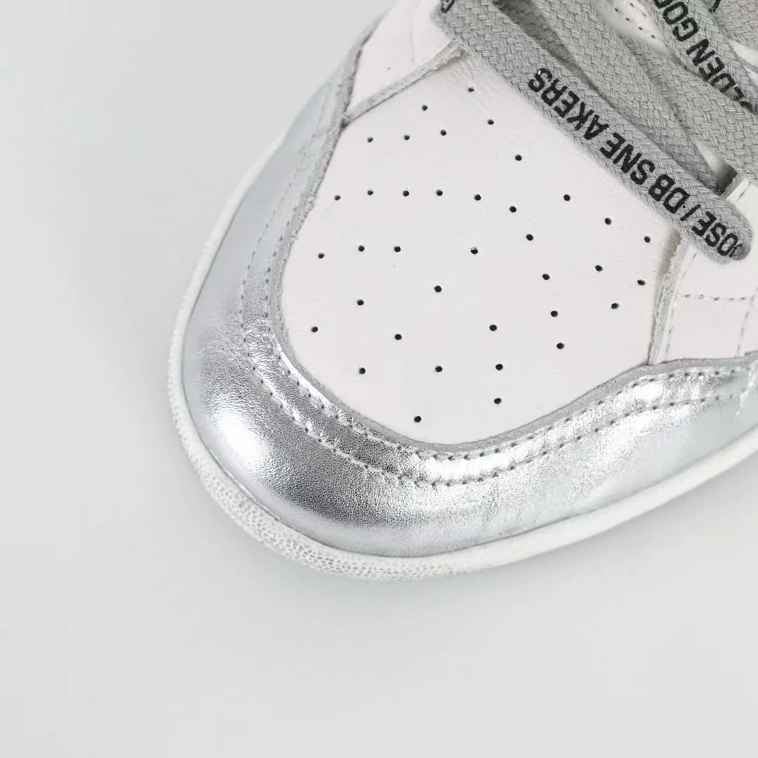 Golden Goose Ball-Star Brown Star Orange Heel Tab - Image 6