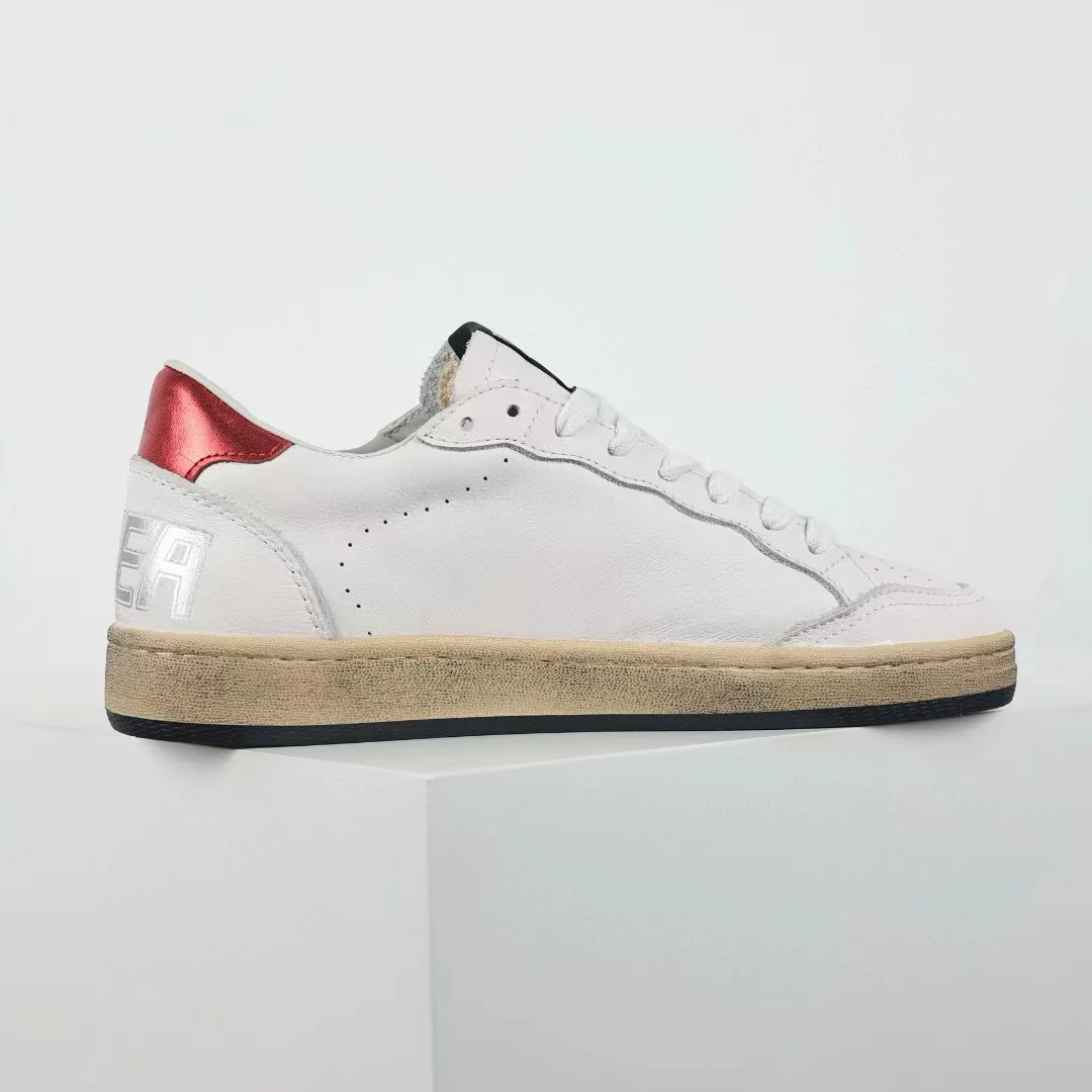 Golden Goose Ball-Star Glitter Silver Star Red Heel Tab - Image 8