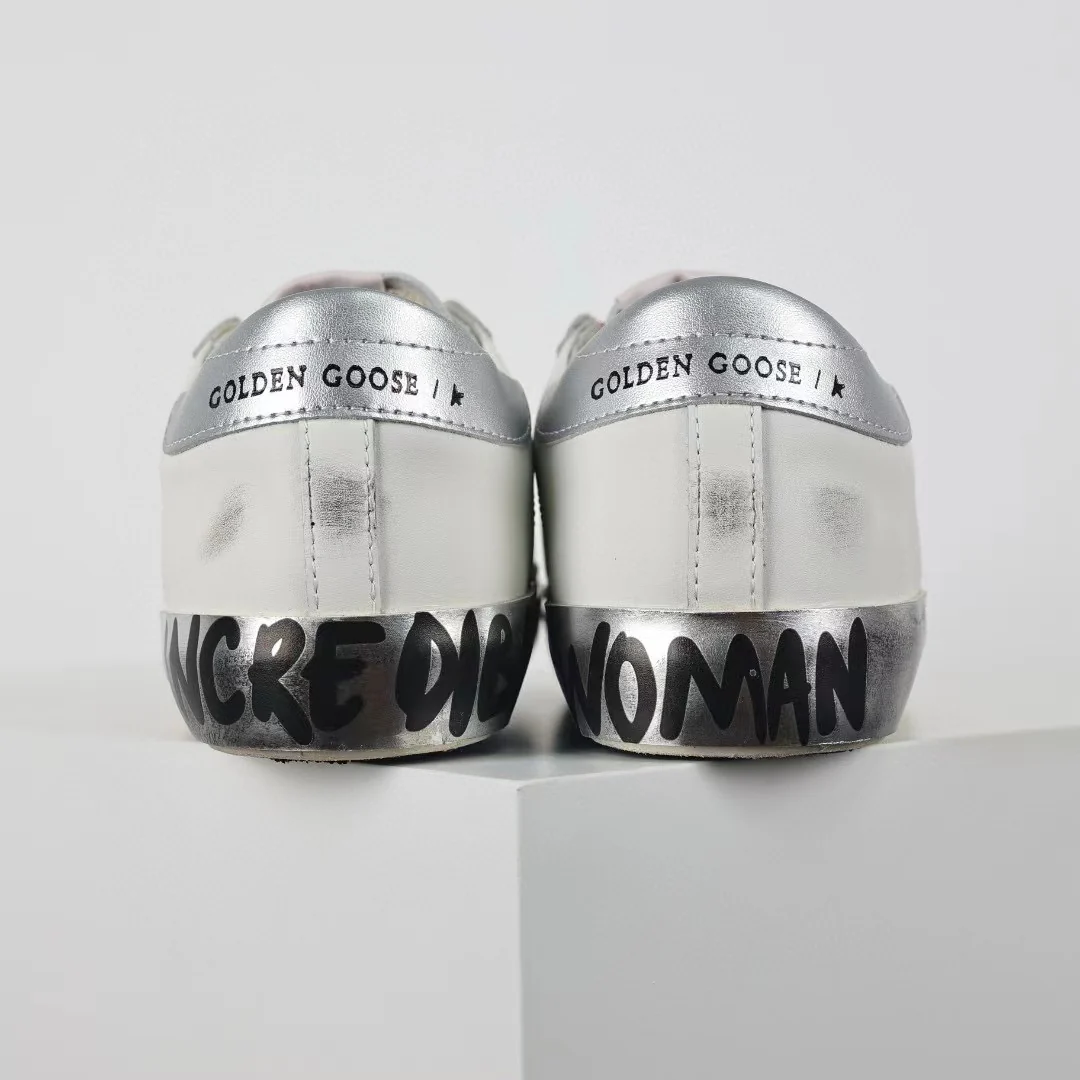 Golden Goose Ball-Star Glitter Silver Star Silver Heel Tab - Image 2