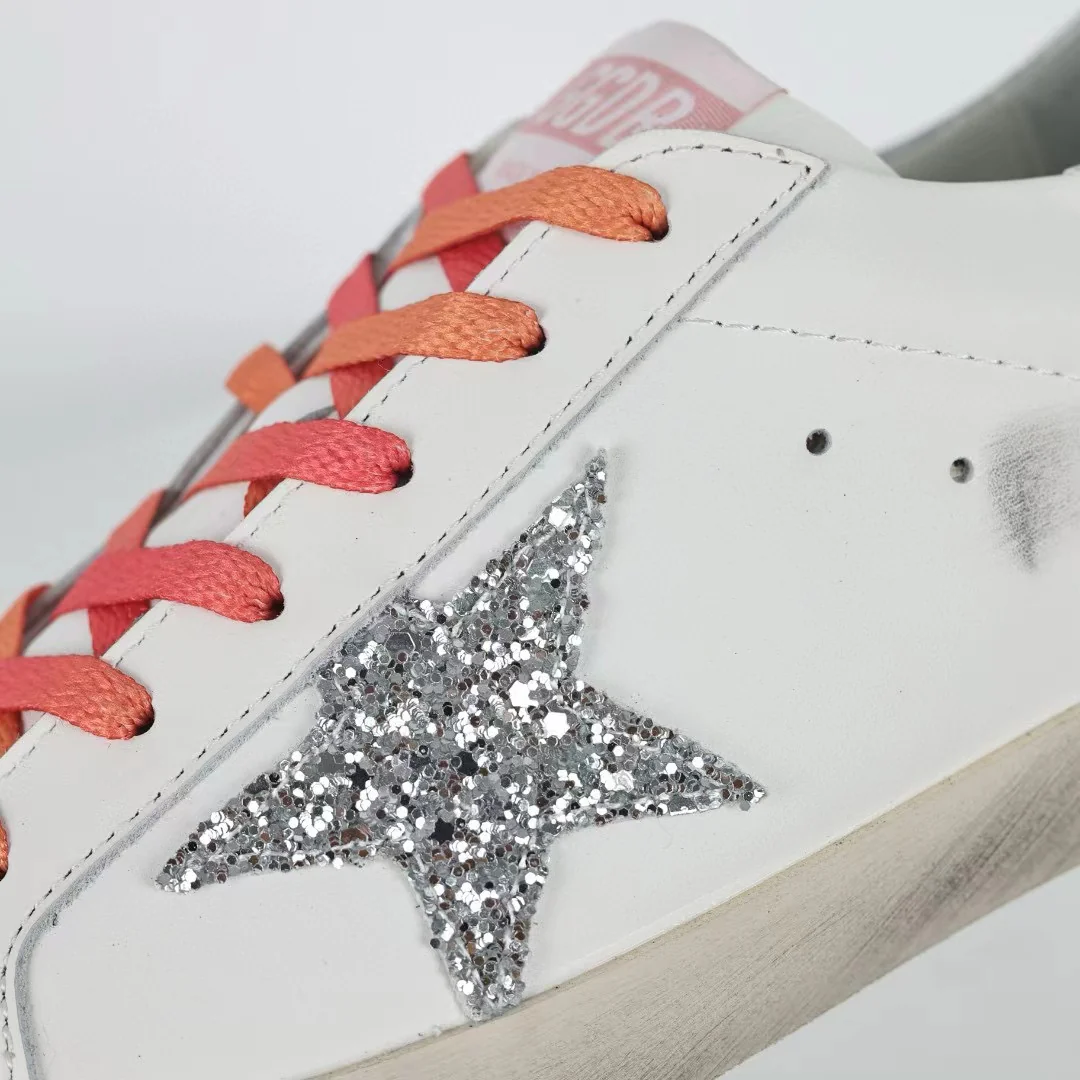 Golden Goose Ball-Star Glitter Silver Star Silver Heel Tab - Image 4